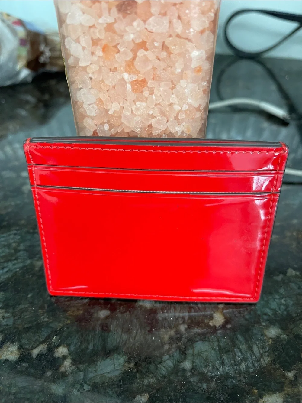 kate spade Red Patent Leather Card & Key Holder